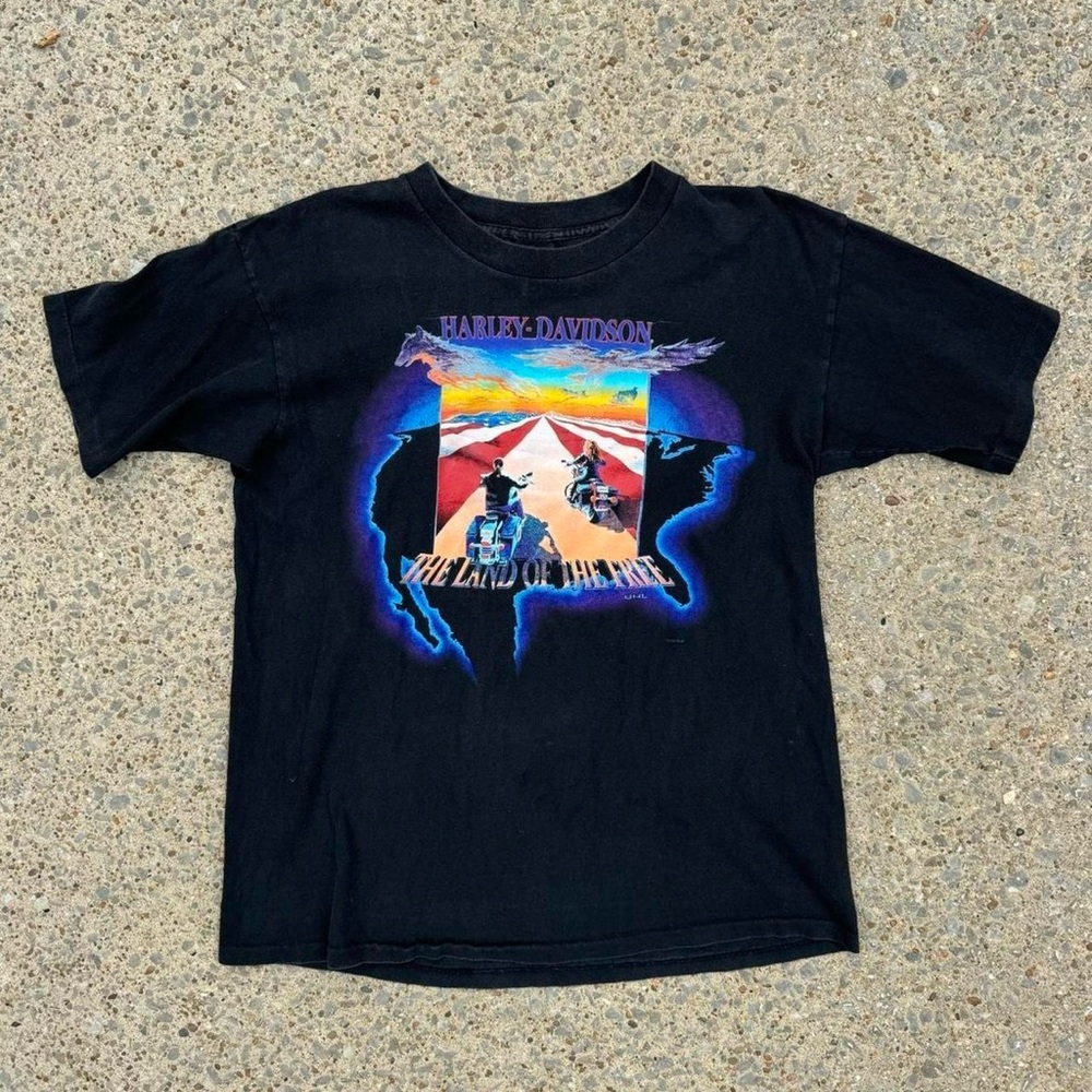 Vintage 90s Harley tshirt